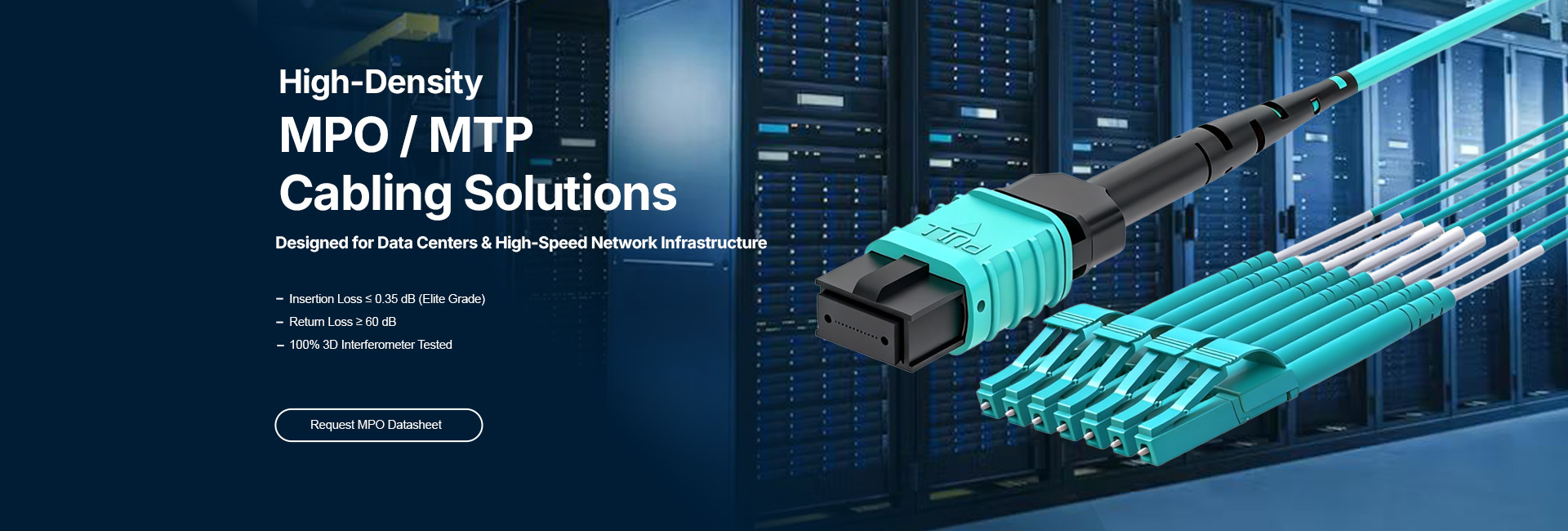 Calidad Cable del remiendo de la fibra de MTP MPO Fábrica