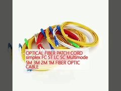 FIBRA ÓTICA PATCH CORD simplex FC ST LC SC Multimodo 5M 3M 2M 1M CABLE de fibra óptica
