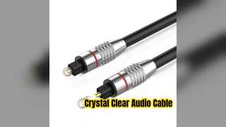 Cable Toslink dorado Audio cristalino