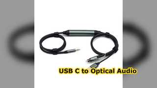 Cable de Audio Óptico USB C a Toslink 3.5mm