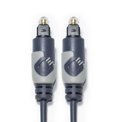 comprar Cable de audio Digital Toslink OD4.0 Cable de fibra óptica plateado ABS conector redondo sonido HiFi para barra de sonido de CD de cine en casa online manufacture