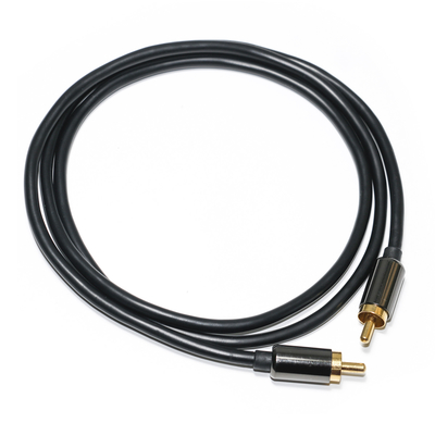 comprar Cable de Audio Digital RCA, salida de 3,5mm, placa macho doble 1/1, aleación de aluminio de PVC negro de Metal, 1,2 M para barra de sonido, Audio para coche online manufacture