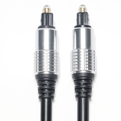 comprar Tienda de fábrica de aluminio negra de los sonidos de la alta fidelidad del PVC OD5.0 Shell Plated Gold Ports del cable de audio de TOSLINK para el amplificador Soundbar online manufacture