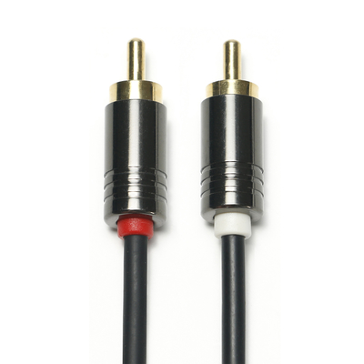 comprar Cable de Audio Digital RCA de 3,5 MM, calidad de carcasa de aleación de aluminio negro chapado en PVC para barra de sonido, Conector de 0,5 M para Mini barra de sonido online manufacture