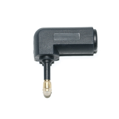 comprar Adaptador de extensión de cable de audio de ángulo recto de 90 grados óptico Toslink Convertidor de audio estéreo 360 gira online manufacture