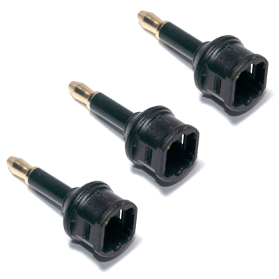 comprar Adaptador de audio de fibra óptica Toslink de salida de fábrica 3.5mini Puerto de extensión cuadrado a conversión de fibra óptica online manufacture