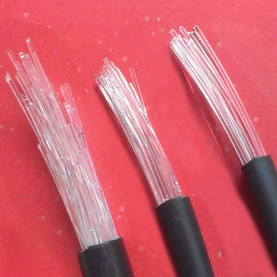 comprar Salida de fábrica POF 10mX 6mm diámetro exterior PVC PMMA plástico negro chaqueta resplandor Cable de fibra óptica para luz decorativa online manufacture