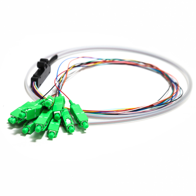 SC APC 12core Fanout fibra óptica Pigtail SM Simplex 1,5 M fibra óptica Pigtail/divisor de circuito de onda de luz Planar