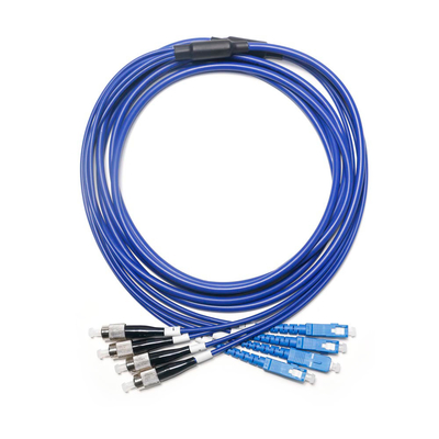 Cable de conexión de fibra óptica FC SC Modo múltiple Multi-Core 4-4 para cámara de vigilancia Cableado de sala de computadoras interior 3M 5M 8M