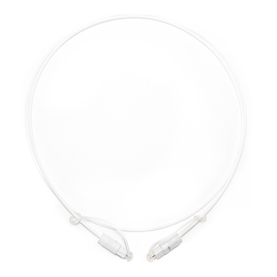 Cable de audio óptico digital de salida de fábrica Toslink blanco SPDIF ultrafino para barra de sonido casera Mini CD