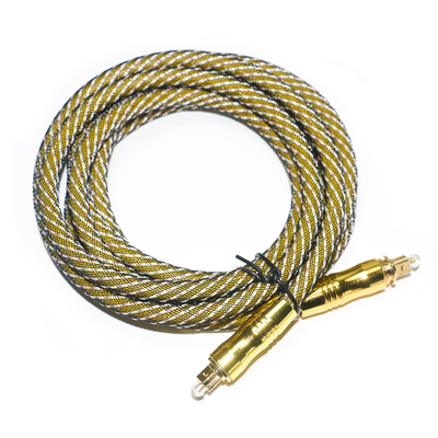 TOSLINK OD7.0 cuerda tejida puertos dorados Cable Digital de alta resolución para amplificador de audiófilo TV 1,8 M 3M 5M