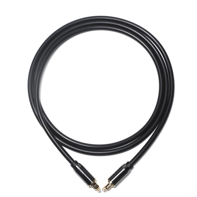 Toslink OD4.0 Cable de audio óptico digital 24K Conector de metal para cine en casa Barra de sonido TV Reproductor de DVD 1M 3M 5m