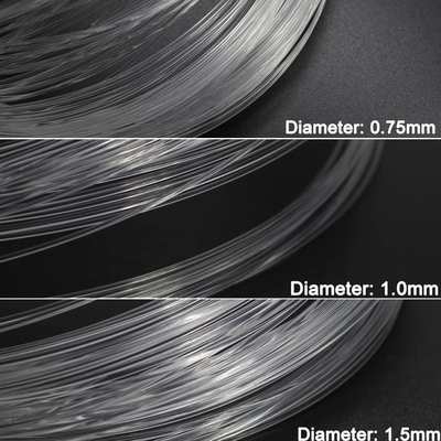 Fibra óptica plástica de la base 0.25mm-10m m del cable de descenso de la fibra de FTTH PMMA transparente para la fecha/la señal del transporte