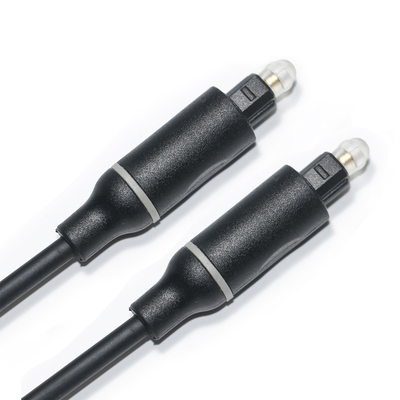 1.5M - 5M Cable digital Toslink OD4.0 Conector de plástico negro para barra de sonido de CD de cine en casa