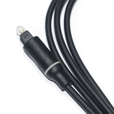 1.5M - 5M Cable digital Toslink OD4.0 Conector de plástico negro para barra de sonido de CD de cine en casa