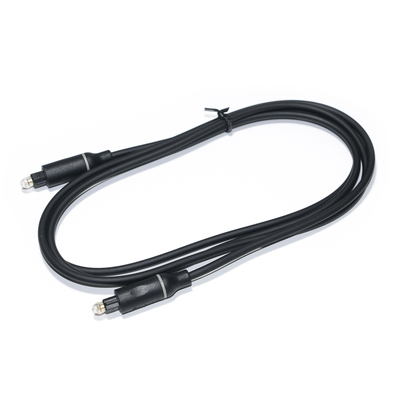 1.5M - 5M Cable digital Toslink OD4.0 Conector de plástico negro para barra de sonido de CD de cine en casa