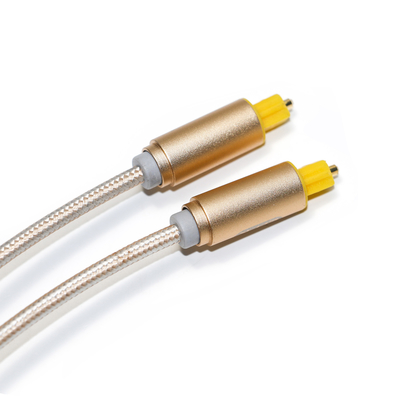 Conector de carcasa de plástico para cable Digital Toslink trenzado OD4.0 para barra de sonido 1,8 M 2,4 M 3M