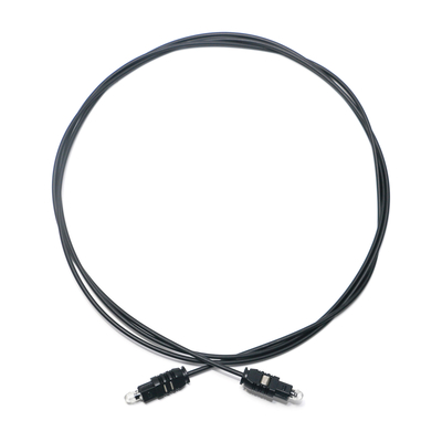 Cable óptico Toslink OD2.2, Cable de salida Spdif ultrafino negro para barra de sonido, Mini reproductor de CD
