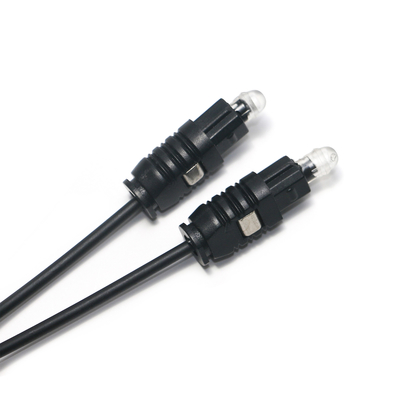 Cable óptico Toslink OD2.2, Cable de salida Spdif ultrafino negro para barra de sonido, Mini reproductor de CD