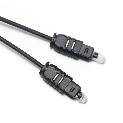 Cable óptico Toslink OD2.2, Cable de salida Spdif ultrafino negro para barra de sonido, Mini reproductor de CD