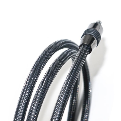 Factory Outlet Brand New Toslink Audio Digital Cable Nylon trenzado OD4.0 Metal Shell Conector chapado en oro