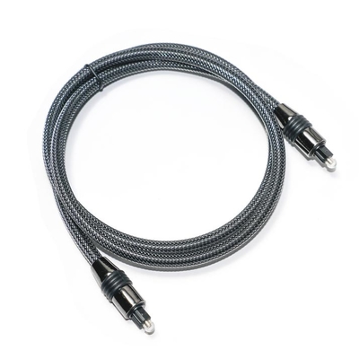 Factory Outlet Brand New Toslink Audio Digital Cable Nylon trenzado OD4.0 Metal Shell Conector chapado en oro
