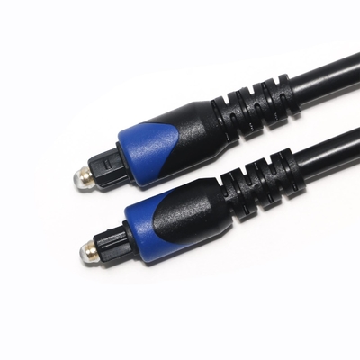 Cable Digital de Audio óptico TOSLINK OD6.0 conector ABS puerto dorado chapado para reproductor de CD de barra de sonido de cine en casa 1M