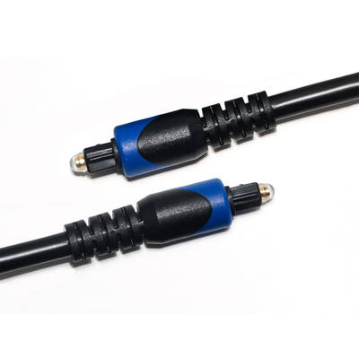 Cable Digital de Audio óptico TOSLINK OD6.0 conector ABS puerto dorado chapado para reproductor de CD de barra de sonido de cine en casa 1M
