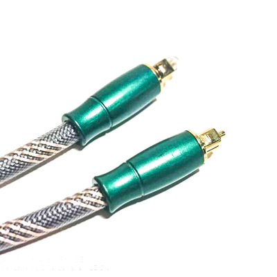 Cable Digital óptico Toslink cuerda tejida chapada en oro 4K Connecotr alta calidad de sonido HiFi 1,2 M 2M para amplificador