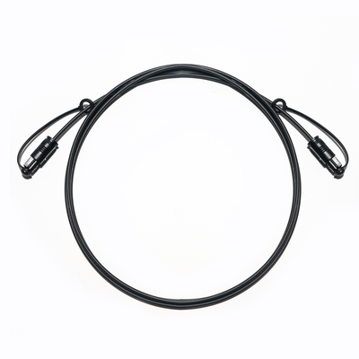 Factory Outlet Toslink Cable de audio óptico PMMA PVC negro con tapa antipolvo extra delgado para barra de sonido