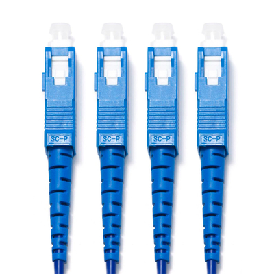 Cable de conexión de fibra óptica SC LC multimodo de doble núcleo OM3 4/4 10G para vigilancia WLAN LAN