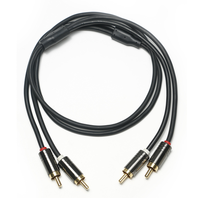 Cable de Audio Digital RCA de 3,5 MM, calidad de carcasa de aleación de aluminio negro chapado en PVC para barra de sonido, Conector de 0,5 M para Mini barra de sonido