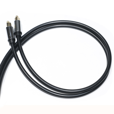 Cable de Audio óptico Digital Toslink OD5.0 Cable de interfaz cuadrado de carcasa de aleación de aluminio chapado para subwoofer 1,2 M