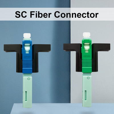 Conector manual reutilizable para redes FTTH estándar SC pulido APC/UPC