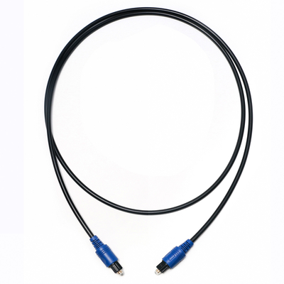 Precio de fábrica Nuevo Toslink Cable de fibra óptica digital Cuerda de PVC Chapado en azul Shell Sonido de alta fidelidad para cine en casa