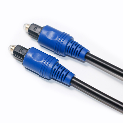 Precio de fábrica Nuevo Toslink Cable de fibra óptica digital Cuerda de PVC Chapado en azul Shell Sonido de alta fidelidad para cine en casa