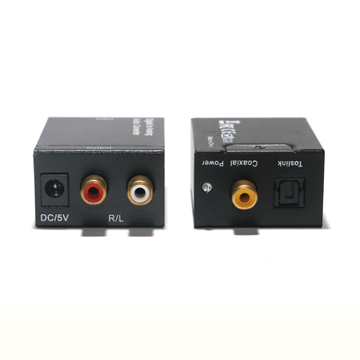 Fibra óptica digital de salida de fábrica a convertidor de audio analógico Toslink / SPDIF de 3,5 mm DTA10