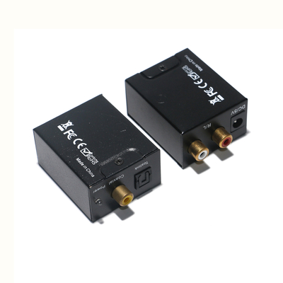 Fibra óptica digital de salida de fábrica a convertidor de audio analógico Toslink / SPDIF de 3,5 mm DTA10