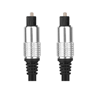 Precio de fábrica, nuevo Cable de fibra óptica Toslink, carcasa de aluminio blanco chapado en puerto dorado para Home Theatra 1,2 M