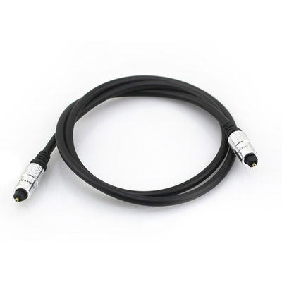 Precio de fábrica, nuevo Cable de fibra óptica Toslink, carcasa de aluminio blanco chapado en puerto dorado para Home Theatra 1,2 M