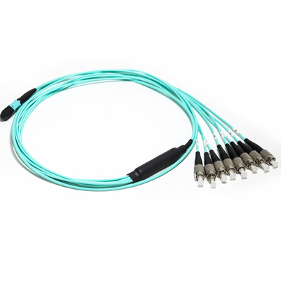 Cable troncal híbrido azul MTP/MPO FC/MPO 8/1 12C conector para prueba de equipo