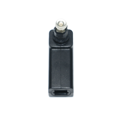 Toslink hembra a Toslink macho óptico 90 grados ángulo recto adaptador de cable de audio convertidor de audio estéreo 360 gira