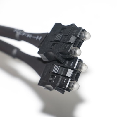 Cable de fibra óptica Servo 180dB/Km OD4.0 Cable negro para prueba de equipo, sistema servo de conector de máquina