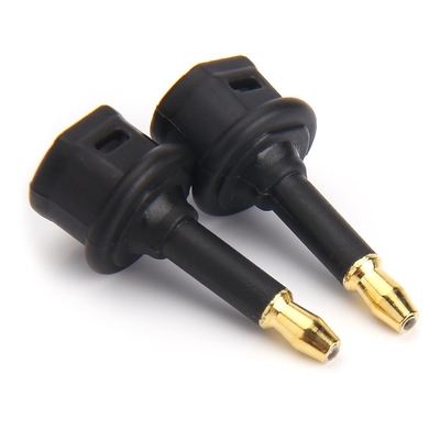 Adaptador de audio de fibra óptica Toslink de salida de fábrica 3.5mini Puerto de extensión cuadrado a conversión de fibra óptica