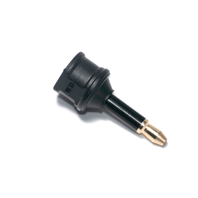 Adaptador de audio de fibra óptica Toslink de salida de fábrica 3.5mini Puerto de extensión cuadrado a conversión de fibra óptica