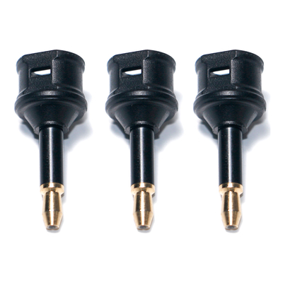 Adaptador de audio de fibra óptica Toslink de salida de fábrica 3.5mini Puerto de extensión cuadrado a conversión de fibra óptica