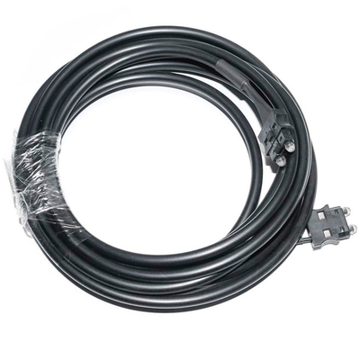 Cable de fibra óptica Servo 180dB/Km OD4.0 Cable negro para prueba de equipo, sistema servo de conector de máquina