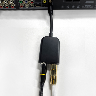Divisor óptico de fibra Toslink digital 1 en 2 hacia fuera Mejora de la señal del cable del adaptador de audio