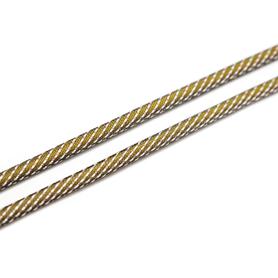 Cuerda de cable óptico de salida de fábrica, PVC alternativo Muti Color&Patern, Cuerda de cubierta LSZH tejida OD2.2 / 4.0 / 5.0 / 6.0