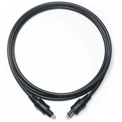 [Salida de fábrica] Cable Toslink Audio óptico digital Cable negro OD4.0 PVC para barra de sonido de TV Receptor AV Consola de juegos